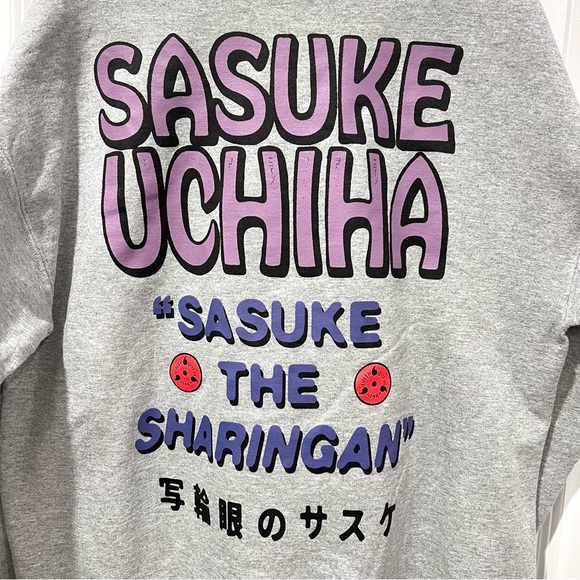 Naruto Shippuden Anime Ripple Junction Gray Mens Crewneck Sweatshirt Size Large - Picture 7 of 7